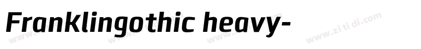 Franklingothic heavy字体转换